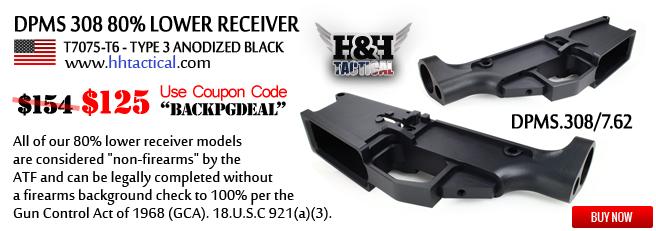 DPMS 308 80% Percent Lower Receiver (LR308 - AR10 Style) - $125
