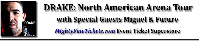 Drake & Miguel Tour Concert Phoenix AZ 2013 Tickets US Airways Center