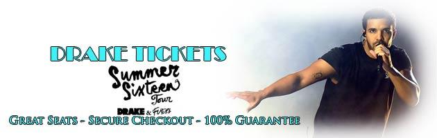 DRAKE Summer Sixteen PHOENIX Concert Tickets - Talking Stick Resort Arena- Sept 6 - Great Seats!