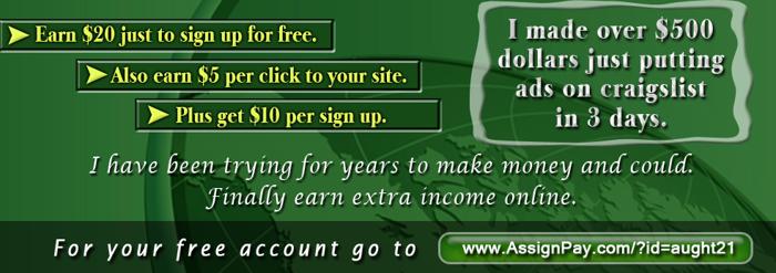 Earn $10 for every sign up