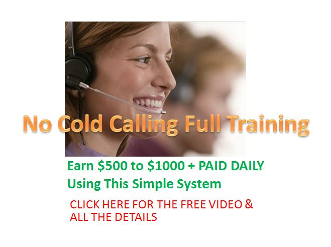 Earn $500 To $3,000 Per Day NO Cald Calling Full Training