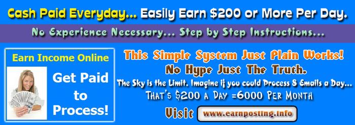 Earn Income Daily? From Home!