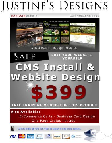 Edit Your web pages yourself -Web Design & Program $399