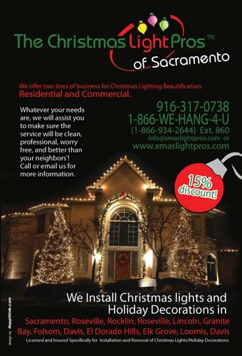 El Dorado Hills Professional Christmas Light Service, El Dorado Hills Christmas Light Hanging
