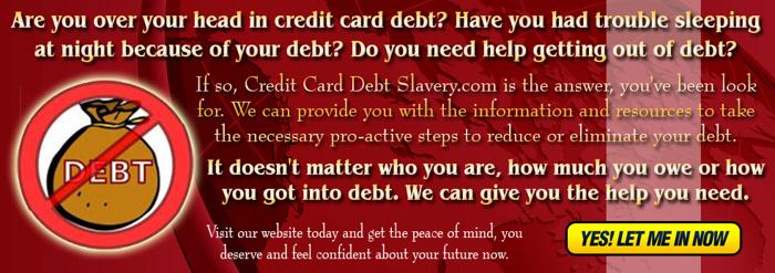 Eliminate Your Credit Card Debt Now