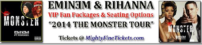 Eminem X Rihanna Fan Packages Detroit 2014 Concert Tickets The Monster Tour