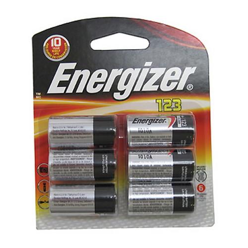 Energizer 123 Lithium 6 Pack EL123BP-6