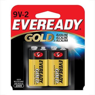 Energizer Eveready Gold 9V /2 A522BP-2