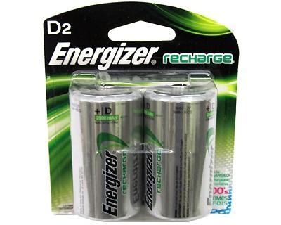 Energizer NiMH Rechargeable D (Per 2) NH50BP-2