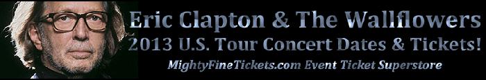 Eric Clapton Tour Charlotte Concert April 2, 2013 Best Floor Tickets