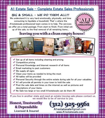 Estate Sales! Don't have time to set up garage sale? Let us do it for you!