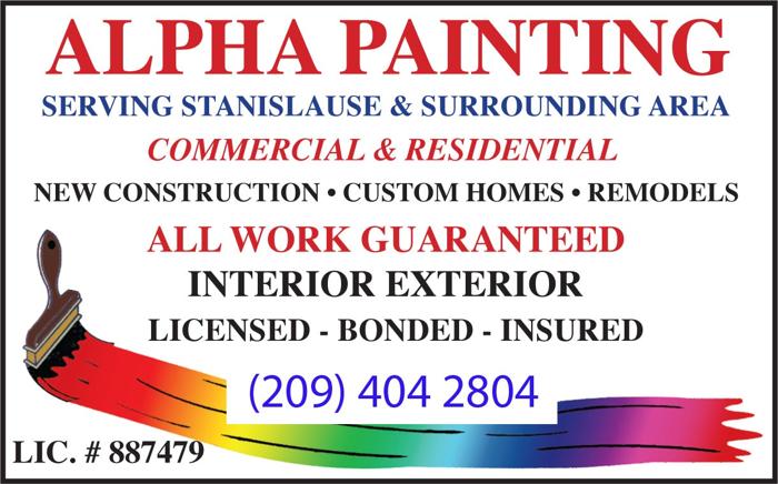 Exterior & interior painting contractor in Modesto, call us now 209-404-2804 (your local painter)
