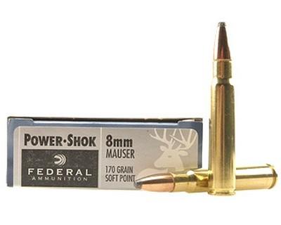Federal Cartridge 8A 8mm Mauser 170gr SP Power-Shok/20