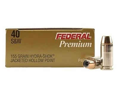 Federal Cartridge P40HS2 HydraShok 40 S&W 155Gr. JHP/20