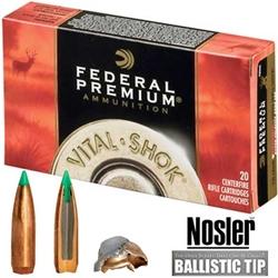 Federal Premium Vital-Shok 260 Remington 120Gr Nosler Ballistic Tip - 20 Rounds