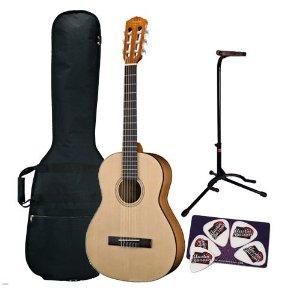 Fender ESC-105 Full-Size Classical Guitar Bundle with Gig Bag, Guitar Stand, and Pick Card - N...