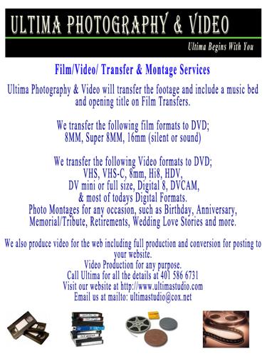 Film to DVD Transfer Services RI, Video to DVD Transfer Services RI
