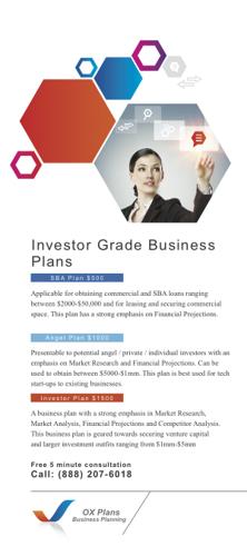 Financials, Business, and Marketing Plan for Investors