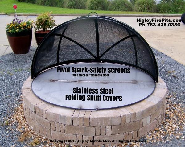 Fire Pit Spark Screens-Fire Pits-Swing Away Grills Made USA