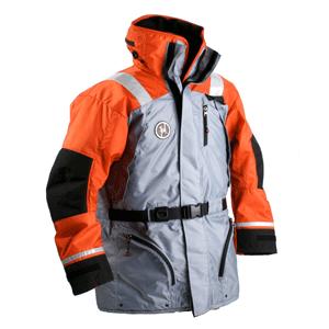 First Watch AC-1100 Flotation Coat - Orange/Grey - Large (AC-1100-O.