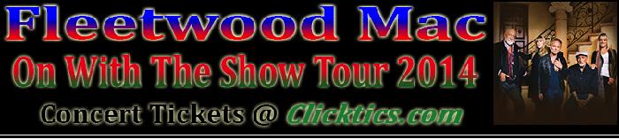 Fleetwood Mac Tickets On With The Show Tour Atlanta, GA 12/17/14