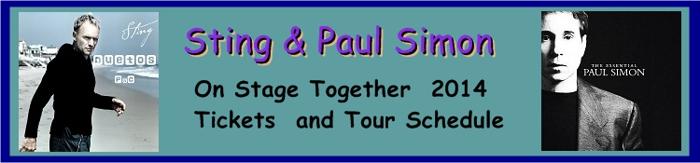 Floor Tickets Sting & Paul Simon Giant Center Hershey, PA March 9 2014