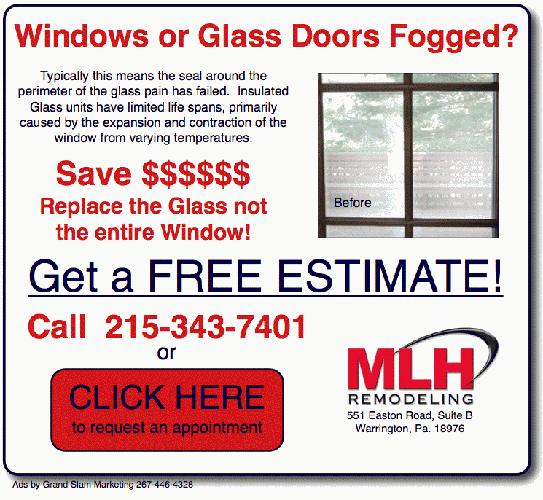 Fogged Window & Glass Repair / Replacement - Quakertown, Sellersville, Perkasie, Souderton
