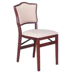 Folding French Dining Chair - Set of 2 (Cherry) (32.75