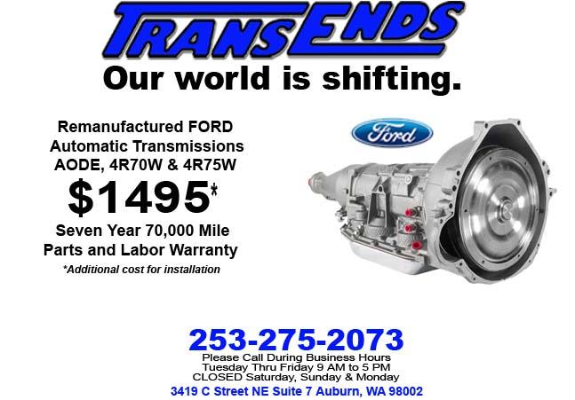 FORD AODE 4R70W 4R75W Rebuilt Automatic Transmissions 7 Year 70000 Mile Warranty