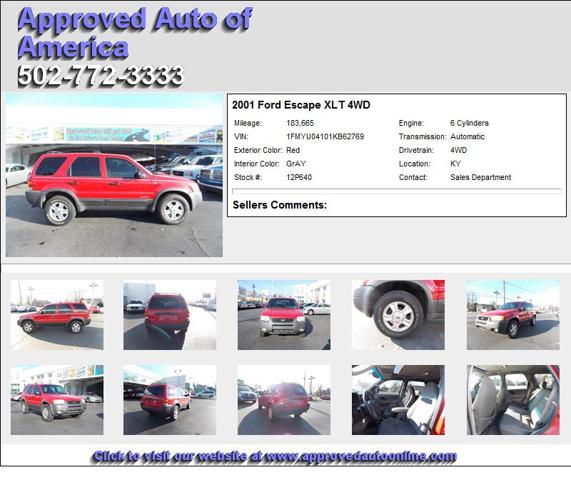 Ford Escape XLT 4WD - Your Search is Over