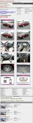 Ford Taurus SEL 2008