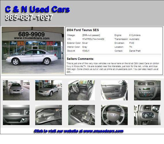Ford Taurus SES - No Need to continue Shopping