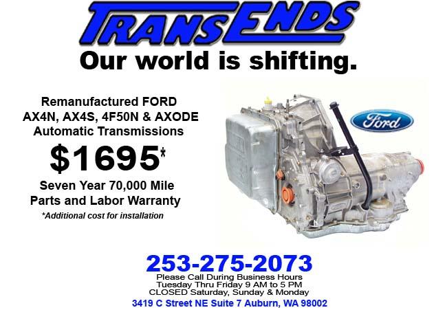 FORD Taurus Windstar Freestar Automatic Transmissions 7 Year 70000 Mile Warranty