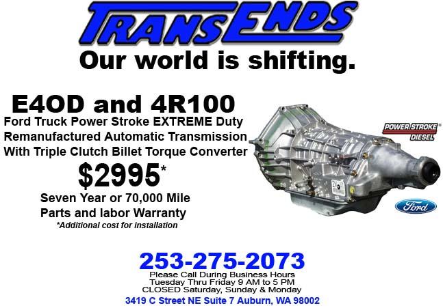 Ford Truck Diesel E4OD 4R100 Xtreme Duty Rebuilt Automatic Transmissions 7 Year 70000 Mile Warranty