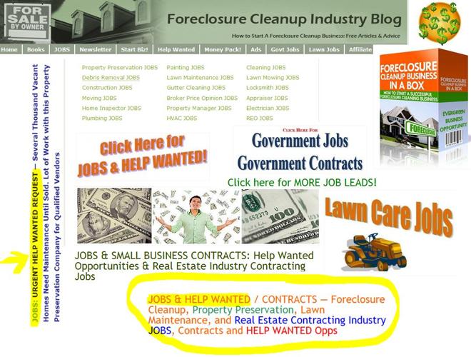 Foreclosures Throughout Country, Start Your New Foreclosure Clean Up Biz NOW / Ripe Market