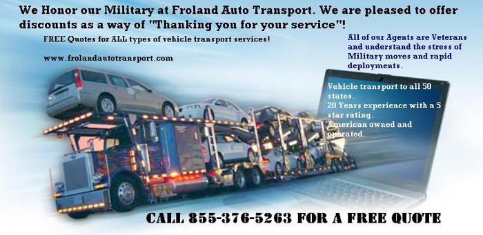 Free Quote Military Discount Auto Transport, Why Pay More??