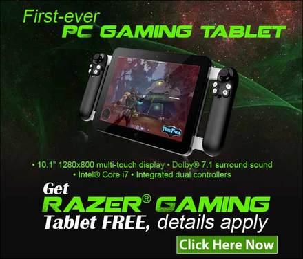 FREE Razer Gaming Tablet [ 10pcs Will be Giving away!! ]