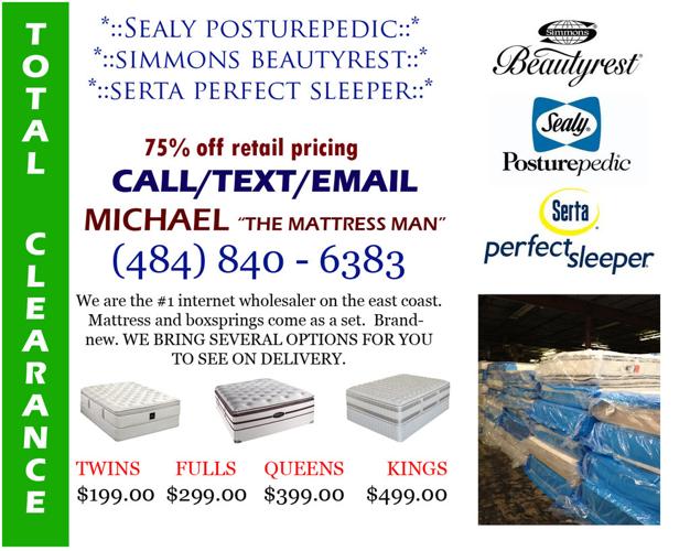***** Free Boxsprings: Simmons Sealy Serta : mattress set [make an offer] *****
