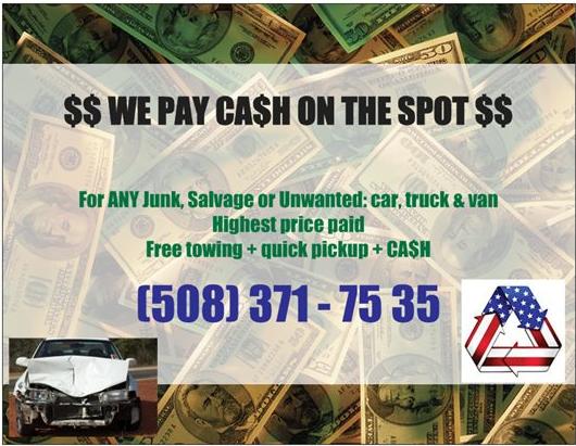*Free Removal: UNWANTED, SALVAGE OR JUNK Cars, Trucks And SUVs!!!!!!!!!