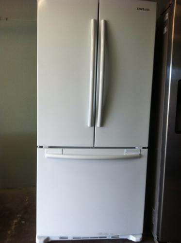 French door Samsung refrigerator white pearl LIKE NEW !