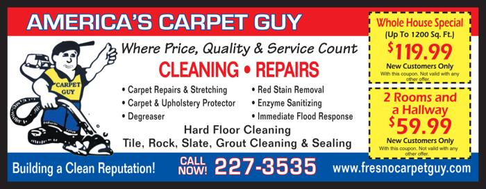 Fresno Carpet Guy - Fresno & Clovis Carpet Cleaning Specials