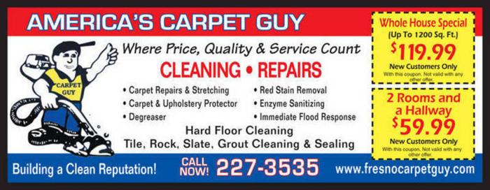Fresno Carpet Guy's Fresno Carpet Cleaning Specials