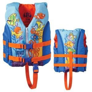 Full Throttle Hinged Water Sports Vest - Child 30-50lbs - Fish (112.