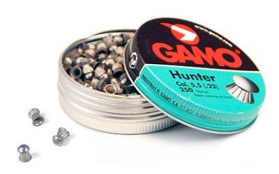 Gamo Hunter Pellets 22PEL Round Nose Tin 250/Pack 632052554