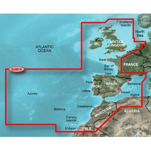 Garmin Bluechart G2 - HXEU801X - Europe N/W Atlantic & Iberian Peni.