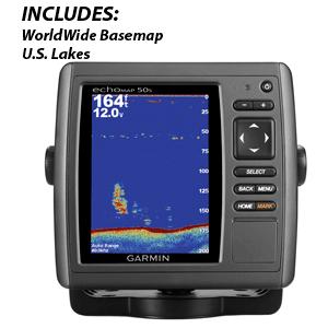 Garmin echoMAP 50s Chartplotter/Sounder Combo w/ Transom Mount Tran.