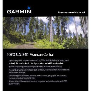 Garmin Topo US 24K Mountain Central - Colorado and Utah - Micro SD .