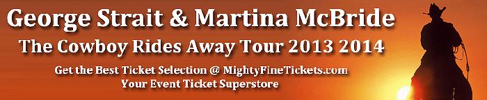 George Strait in Concert, 2013 Tour, Best Floor Tickets & Fan Packages