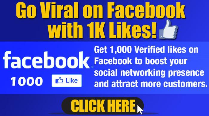 Get 1000 Facebook Likes to your site Today