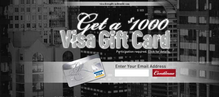 Get a $1000 Visa Gift Card FREE !!!